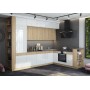 Кухня Техно-5 3,2*2,24м (Сонома/Белый глянец холодный, Сонома (Кастилло темный)