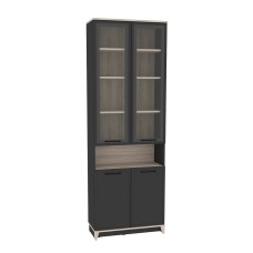 Шкаф книжный Аурелио 7, антрацит