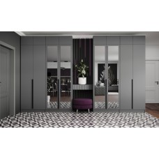 Мадрид Гардеробная система 3,5м,Белый;Ателье светлое