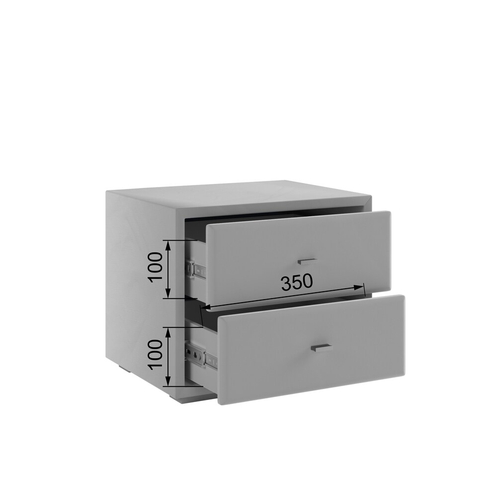 Тумба прикроватная интерьерная, Светло-серый Тумба прикроватная интерьерная, Светло-серый