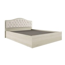 Кровать с настилом ЛДСП Дели 160х200, дуб молочный/карамель