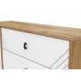 Комод 3 ящика Байкал (со створкой), Дуб Золотой, Белый матовый