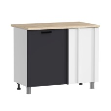 МК Аленушка НПУ 1000 Магнолия Сталь,скоба черный (без столешницы)