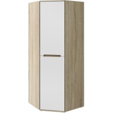 Шкаф угловой Ким, Белый глянец холодный, Сонома Шкаф угловой Ким, Белый глянец холодный, Сонома