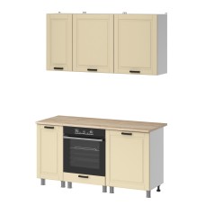 МК Аленушка 1,6м в.6 Астра Крем,скоба черный,сонома