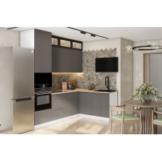 КГ Угловой Модерн 240*160 Грей (со столешницей, сонома, 26) в.24