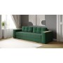 Диван раскладной Виконт, изумруд/мдф дуб канадский