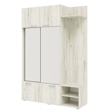 Прихожая Стелла, Дуб Крафт Белый