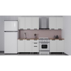 ГК Аленушка 2 м  Лилия Молочный/Молочный,скоба черный,сонома