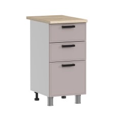 МК Аленушка Н3Я 400 Магнолия Кашемир,скоба черный (без столешницы)