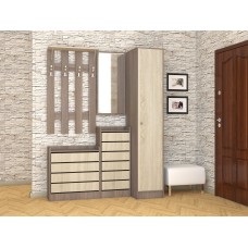 Прихожая Ямайка. Комплект 3, ясень шимо