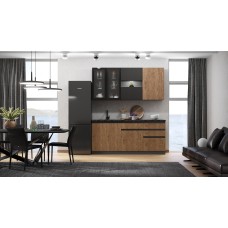 Кухня Техно-6 2,0м (Графит/Экзотическое дерево Амазония/Графит софт NEW) Кухня Техно-6 2,0м (Графит/Экзотическое дерево Амазония/Графит софт NEW)