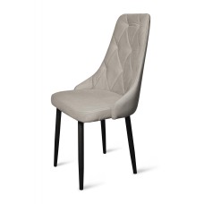 Стул "Граф" черный матовый Томми 08 серый Стул "Граф" черный матовый Томми 08 серый