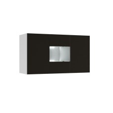 Тумба Флорис ТБ-001, Черный глянец, Белый