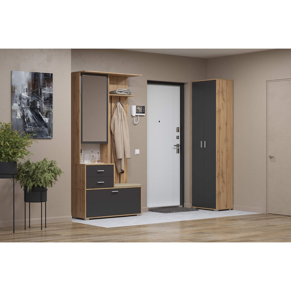 Шкаф Антре 65.07, Диамант серый Шкаф Антре 65.07, Диамант серый