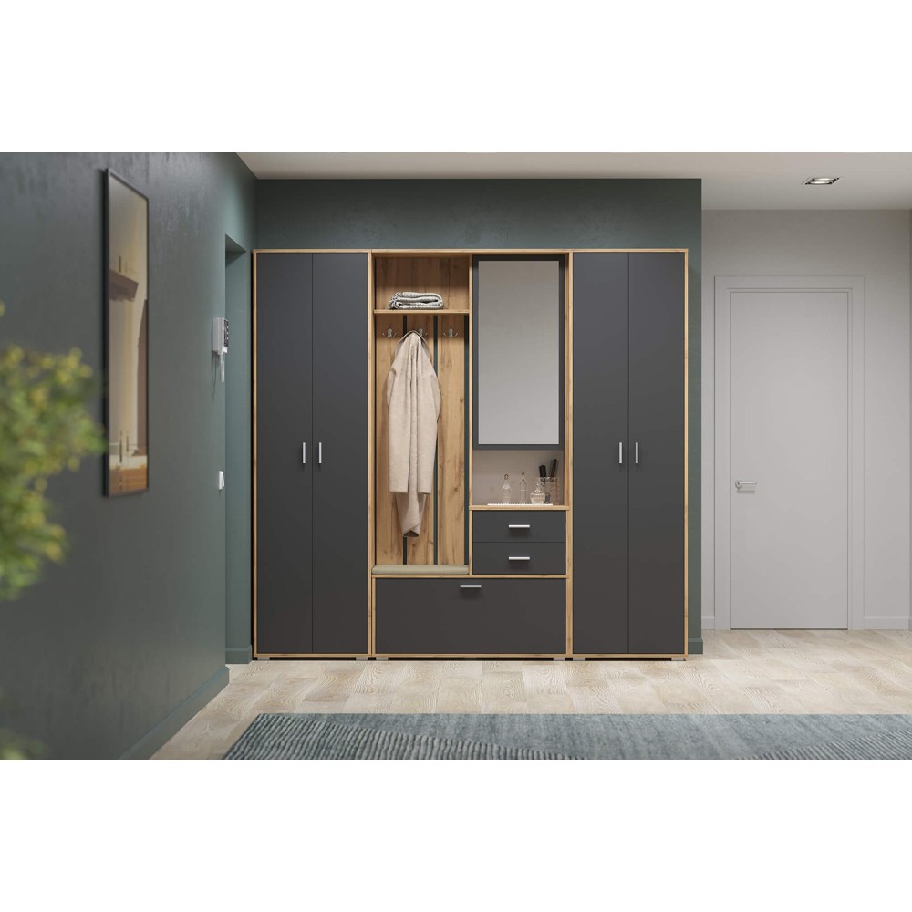 Шкаф Антре 65.07, Диамант серый Шкаф Антре 65.07, Диамант серый