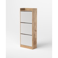 МС Охта Лайт Обувница 600.3 Дуб ВотанБелый гладкий