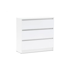 Комод Челси 800 (3 ящиа), Белый глянец холодный, Белый