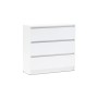 Комод Челси 800 (3 ящиа), Белый глянец холодный, Белый