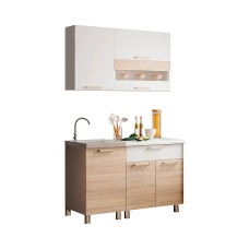 Кухня Айсбери 1,2м ,Белый;Дуб сонома Кухня Айсбери 1,2м ,Белый;Дуб сонома