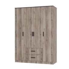 Шкаф 4-х створчатый Титан, Дуб смоки Шкаф 4-х створчатый Титан, Дуб смоки