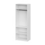 Шкаф распашной с наполнением (3 полки + штанга) ШК 5 (800), Белый