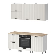 МК Аленушка 1,8м Лотос Молочный,скоба антрацит,сонома