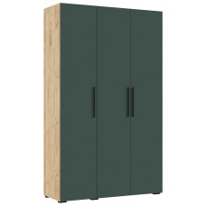 Шкаф трехстворчатый Флэш (1350), Браш Графит, Дуб крафт Шкаф трехстворчатый Флэш (1350), Браш Графит, Дуб крафт