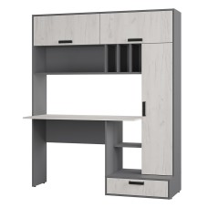 Стол письменный "Техно" Графит/дуб крафт белый