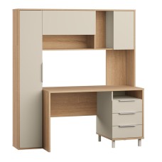 Стол рабочий Комфорт 12.95 N, Дуб сонома, Сатин