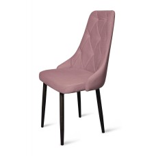 Стул "Граф" черный матовый Томми 14 пыльная роза Стул "Граф" черный матовый Томми 14 пыльная роза