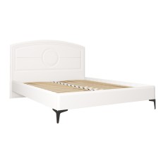 Кровать с ортопедическим основанием Валенсия 11.36.01, Белый шагрень