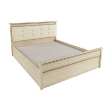 Кровать с настилом ДСП Ливорно ЛКР-1 140х200, дуб