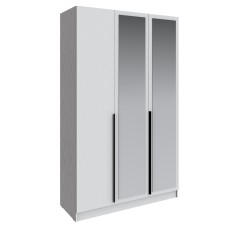 Шкаф Мадрид (1,4) с зеркалом белый