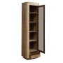 Шкаф-витрина Фантазия 34.06, Дуб каньон, Дуб кальяри