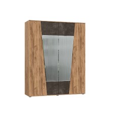 Шкаф 4-х створчатый Соренто, Дуб крафт, Бетон темный Шкаф 4-х створчатый Соренто, Дуб крафт, Бетон темный