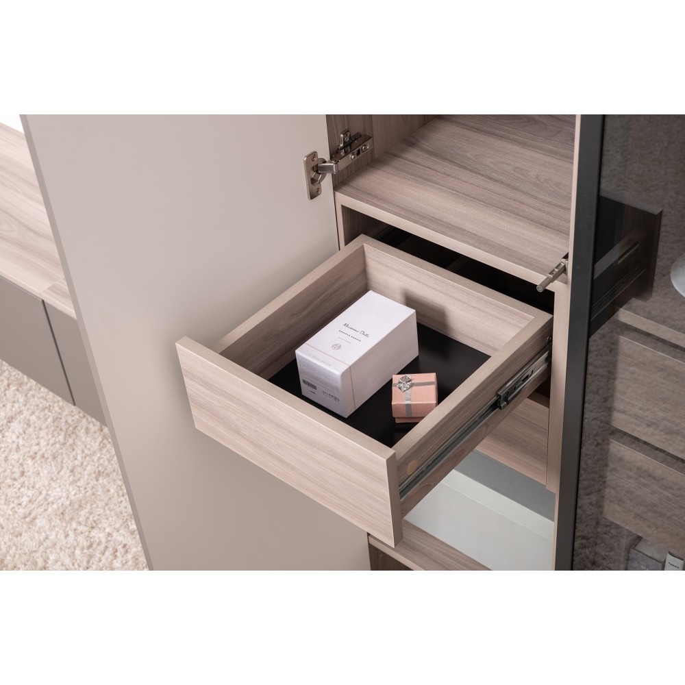 Шкаф-пенал Роквуд 16.322.03, Эмили Блаш, Крем Шкаф-пенал Роквуд 16.322.03, Эмили Блаш, Крем