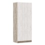 Шкаф для одежды и белья Руэлла, Дуб крафт серый, Дуб крафт белый