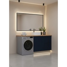 ВГ 1700 Ежевика/Белый гладкий Арника РМ (со столешницей) в.1