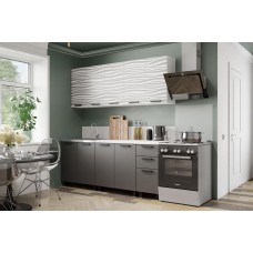 Кухня "Рио" (БТС) Белый/F02