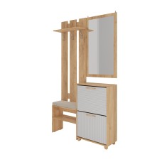 Ньёрд Прихожая Дуб вотан/Белый