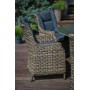 БЕРГАМО кресло из ротанга в комплекте с подушками (цвет бежево-коричневый)