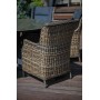 БЕРГАМО кресло из ротанга в комплекте с подушками (цвет бежево-коричневый)