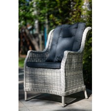 БЕРГАМО кресло из ротанга в комплекте с подушками (цвет серый) 