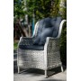 БЕРГАМО кресло из ротанга в комплекте с подушками (цвет серый) 