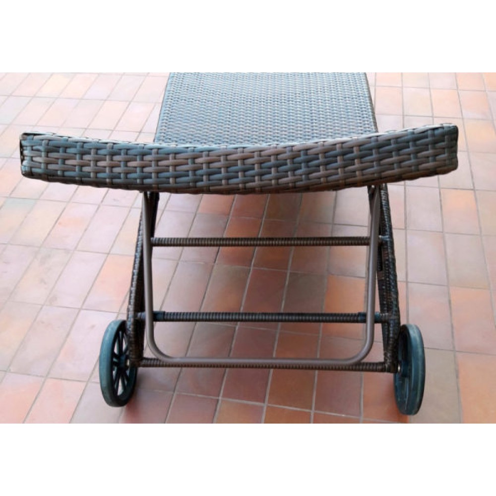 МОНАКО шезлонг лежак из искусственного ротанга (темно-коричневый) МОНАКО шезлонг лежак из искусственного ротанга (темно-коричневый)