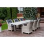 Комплект обеденной группы ГАРДА/БЕРГАМО обеденная группа на 6 персон со столом 200-300x77