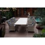 Комплект обеденной группы ГАРДА/БЕРГАМО обеденная группа на 6 персон со столом 200-300x77