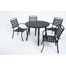 Обеденный комплект стол DS-01-02 и 4 кресла DS-01-01 Обеденный комплект стол DS-01-02 и 4 кресла DS-01-01
