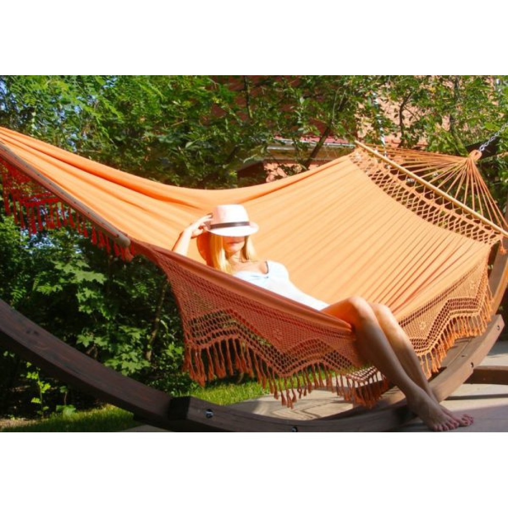 Гамак двухместный TULIP (Бразилия) цвет оранжевый Гамак двухместный TULIP (Бразилия) цвет оранжевый